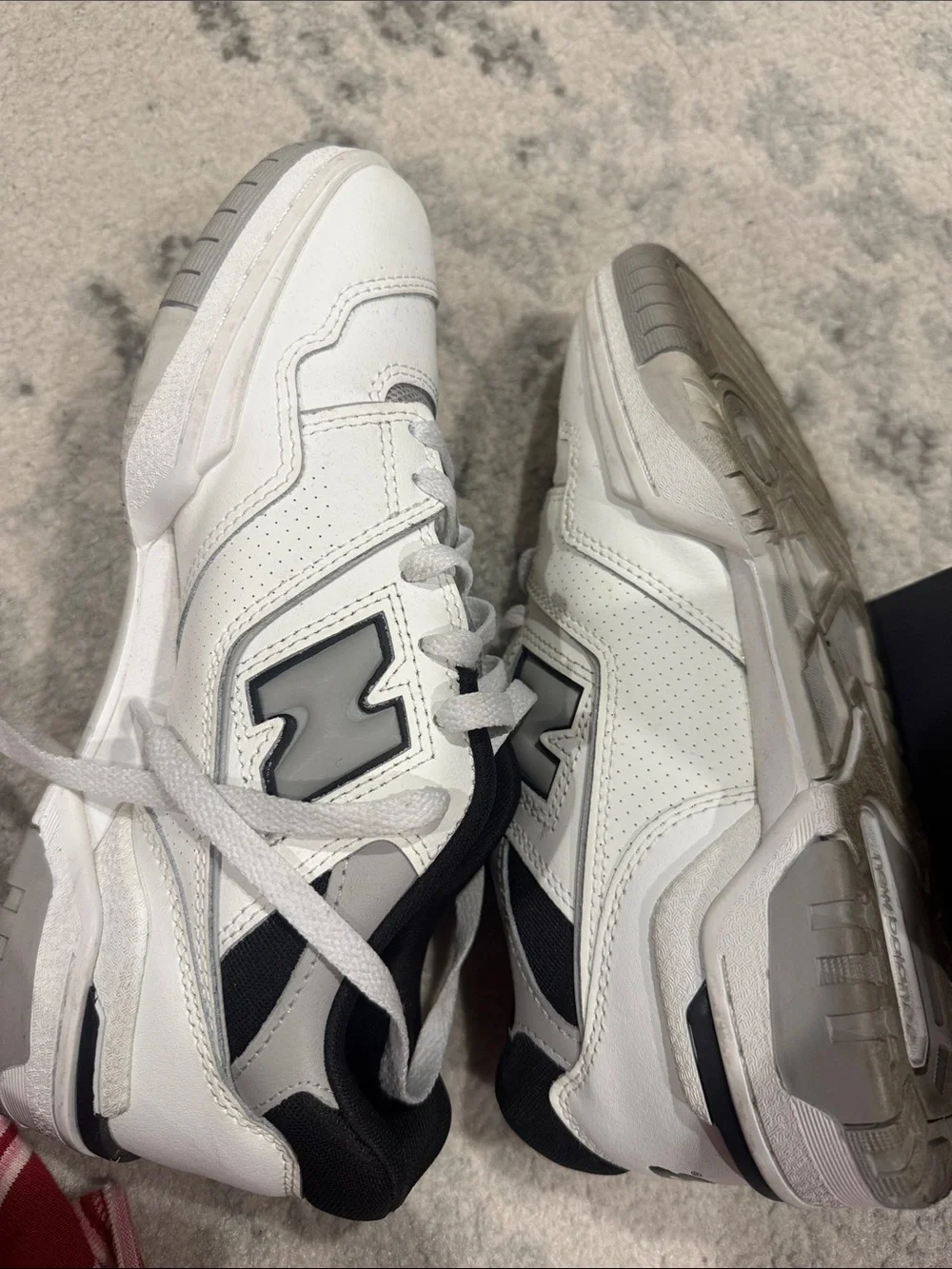 New Balance 550 White and Black Men's Sneakers